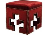 Casa Padrino Sgabello Rosso 41 X 41 X H. 45 Cm - Sgabello Club Hotel
