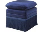 Casa Padrino Sgabello Blu 41 X 41 X H. 42 Cm - Sgabello Hotel Mobili