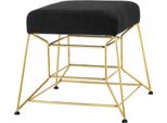 Casa Padrino Luxury Seat Stool Finitura Oro 52 X 52 X H. 46 Cm - Collezione Luxury