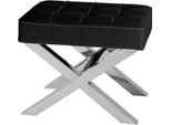 Casa Padrino Sgabello Con Seduta In Pelle 60 X 46 X H. 51,5 Cm - Sgabello Di Design Per Hotel