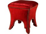 Casa Padrino Sgabello Rosso 39 X 39 X H. 45 Cm - Qualità Lusso
