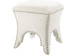 Casa Padrino Sgabello Bianco 39 X 39 X H. 45 Cm - Qualità Lusso