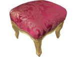 Casa Padrino Sgabello Barocco Rosso Bordeaux / Oro Mod2 - Mobili Antichi - Sgabello
