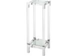 Casa Padrino Tavolino / Colonna Argento 35 X 35 X H. 100 Cm - Mobili Di Design