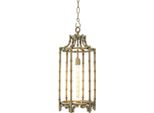 Casa Padrino Lampada A Sospensione Di Design / Lanterna In Ottone Antico 30,5 X H. 69,5 Cm - Lampada A Sospensione