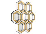 Casa Padrino Specchio Di Design Oro 100 X H 103 Cm - Specchio Da Parete