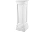 Casa Padrino Designer Colonna In Mogano Bianco 33 X 33 X H. 100 Cm - Tavolino