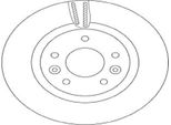 2X Disco Freno Trw DF6786 Per Renault Kadjar (Ha_ Hl_) Per Nissan Leaf 44Mm