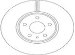 2X Disco Freno Trw DF6811 Per Ford Mondeo V Estate (Cf) Mondeo V Hatchback (Ce)