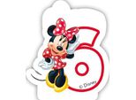 Candele Di Compleanno Numerate Minnie Mouse N. 6