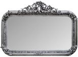 Casa Padrino Specchio Da Parete In Stile Antico Argento 142 X H. 100 Cm - Mobili Da Salotto Barocchi