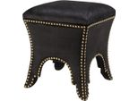Casa Padrino Sgabello Nero 39 X 39 X H. 45 Cm - Mobili Per Hotel