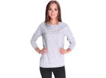 Camicetta Donna A Maniche Lunghe Con Stampa, Grigio Screziato S/M 36/38