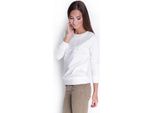 Maglia Da Donna Camicetta A Maniche Lunghe Con Stampa, Ecru S/M 36/38