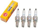 Set Di Candele Ngk 4X CR8E Con Soppressione Delle Interferenze, Filettatura Lunga 19,0 Mm Ø 10,0 Mm Esagono 16,0 Mm, Distanza Tra Gli Elettrodi 0,75 Mm, Potere Calorifico 8, 1275 / 4854 / 5671