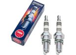 Set Di Candele Ngk 2X DPR9EIX-9 Candela All'iridio Con Soppressione Delle Interferenze, Filettatura Lunga 19,0 Mm Ø 12,0 Mm Esagono 18,0 Mm, Distanza Tra Gli Elettrodi 0,90 Mm, Potere Calorifico 9, 5545