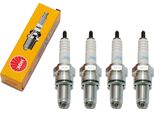 Set Di Candele Di Accensione Ngk 4X JR9C Con Soppressione Delle Interferenze, Filettatura Lunga 19,0 Mm Ø 12,0 Mm Esagono 18,0 Mm, Distanza Tra Gli Elettrodi 0,75 Mm, Potere Calorifico 9, 6193