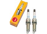 Set Di Candele Ngk 2X ILZKAR7B11 Candela All'iridio Con Soppressione Delle Interferenze, Filettatura Extra Lunga 26,5 Mm Ø 12,0 Mm Esagono 14,0 Mm, Distanza Tra Gli Elettrodi 1,10 Mm, Potere Calorifico 7, Dado Di Collegamento Sae Fisso, 1654