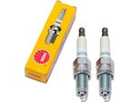 Set Di Candele Ngk 2X DCPR8E Candela Con Soppressione Delle Interferenze, Filettatura Lunga 19,0 Mm Ø 12,0 Mm Esagono 16,0 Mm, Distanza Tra Gli Elettrodi 0,85 Mm, Potere Calorifico 8, 4179 / 4339