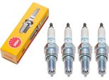 Set Di Candele Ngk 4X CR8EH-9 Con Soppressione Delle Interferenze, Filettatura Lunga 19,0 Mm Ø 10,0 Mm, 5219 / 5666 / 6791