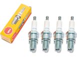 Set Di Candele Ngk 4X BR8ES Con Soppressione Delle Interferenze, Filettatura Lunga 19,0 Mm Ø 14,0 Mm, 1876 / 3639 / 3961 / 5422