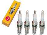 Set Di Candele Ngk 4X DCPR7E Candela Con Soppressione Delle Interferenze, Filettatura Lunga 19,0 Mm Ø 12,0 Mm Esagono 16,0 Mm, Distanza Tra Gli Elettrodi 0,85 Mm, Potere Calorifico 7, 3932 / 4415