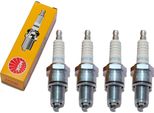 Set Di Candele Di Accensione Ngk 4X BPR7ES Con Soppressione Delle Interferenze, Filettatura Lunga 19,0 Mm Ø 14,0 Mm Esagono 20,8 Mm, Distanza Tra Gli Elettrodi 0,85 Mm, Potere Calorifico 7, 2023 / 97416