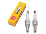 Set Di Candele Ngk 2X CR7EKB Candela Soppressa, Filettatura Lunga 19,0 Mm Ø 10,0 Mm Elettrodo A 2 Masse, Dado Di Collegamento Sae Fisso, 4455