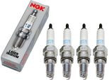 Set Di Candele Ngk 4X IMR9E-9HES Candela All'iridio Con Soppressione Delle Interferenze, Filettatura Lunga 19,0 Mm Ø 10,0 Mm Esagono 16,0 Mm, Distanza Tra Gli Elettrodi 0,90 Mm, Potere Calorifico 9, 7556