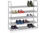 Relaxdays 3 X Scarpiere Per 20 Paia Di Scarpe Grigio