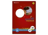 Ursus Green 040784028 Heft - LIN28, A4, 32 Blatt, 90 G/Qm, 5 Mm Kariert Mit Randlinien