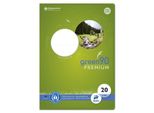 Ursus Green 040782020 Heft - LIN20, A4, 16 Blatt, 90 G/Qm, Blanko
