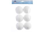 Palle Di Neve In Plastica 8 Cm, 6 Pezzi