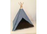 Animal-Design Tenda Tipi Tessuto Effetto Jeans Cani E Gatti Di Piccola Taglia Cuccia Per Cani Cuccia Per Gatti Casa Per Gatti Tana Per Cani Con Ingresso Quadrato