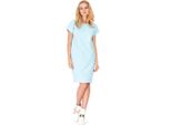 Damen Kleid Klassisch Elegant Sommer Mini-Kleid, Babyblau/S/36