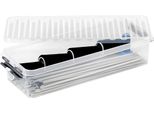 Cassetta Di Stoccaggio Sunware Q-Line 6,5 Litri In Plastica Trasparente/Grigia Con Coperchio