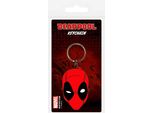 Portachiavi In Gomma Marvel Comics Deadpool Face 6 Cm