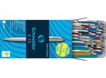 50X Schneider 3080 Biro Retrattile K15 M Blu (Indelebile) Assortiti