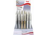 Pentel Gel-Tintenroller K230, Gold, Silber, Weiá, Display
