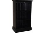 Casa Padrino Libreria In Stile Country Nero 58 X 32 X H. 98 Cm - Mobili Da Ufficio In Stile Country