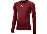 Puma Liga Baselayer Maglia A Maniche Lunghe Uomo - Bordeaux