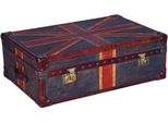 Casa Padrino Cassapanca Union Jack 90 X 60 X H. 30 Cm - Tavolino Da Salotto In Look Valigia