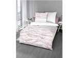 Kaeppel Mako Satin Biancheria Da Letto Wave Rosewood 155X220 Cm