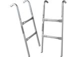 Deuba Scaletta Per Trampolino Da Giardino 76 Cm 2 Gradini Resistente Ai Raggi Uv Scala Di Accesso Per Tappeto Elastico