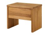 MASSIVMOEBEL24 | Comodino In Legno Di Quercia Selvatica 50X35X40 Quercia Naturale Oliato Jangali #719