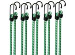 Deuba Set 10 Corde Elastiche Corde Valigia Bagagli Expander 61Cm X 8Mm Ø
