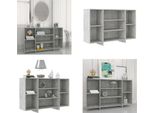 Vidaxl Credenza Grigio Cemento 120X30X75 Cm In Legno - Credenza - Credenza - Armadio - Armadio Portaoggetti