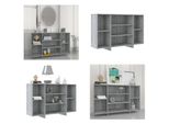 Vidaxl Credenza Grigio Sonoma 120X30X75 Cm Materiale A Base Di Legno - Credenza - Credenze - Armadio - Armadio Portaoggetti