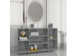The Living Store Credenza Grigio Sonoma 120X30X75 Cm Materiale Legno