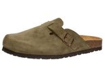 Hausschuh LICO Clog Pedro, Gr. 37, grün, Leder, Schuhe